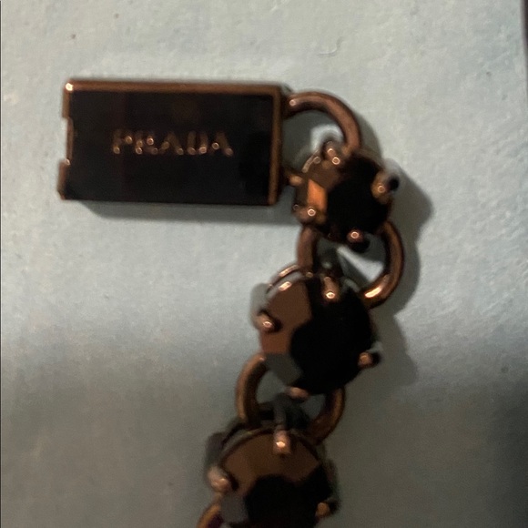 Prada Resin Coral Rose and Black Crystal Bracelet - Picture 3 of 5